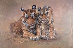Ever Watchful by Michael Jackson - Original Painting on Stretched Canvas sized 59x39 inches. Available from Whitewall Galleries